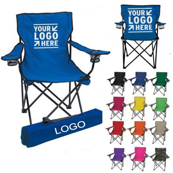 Folding Camp Chair Beach Chair w/ Carry Bag