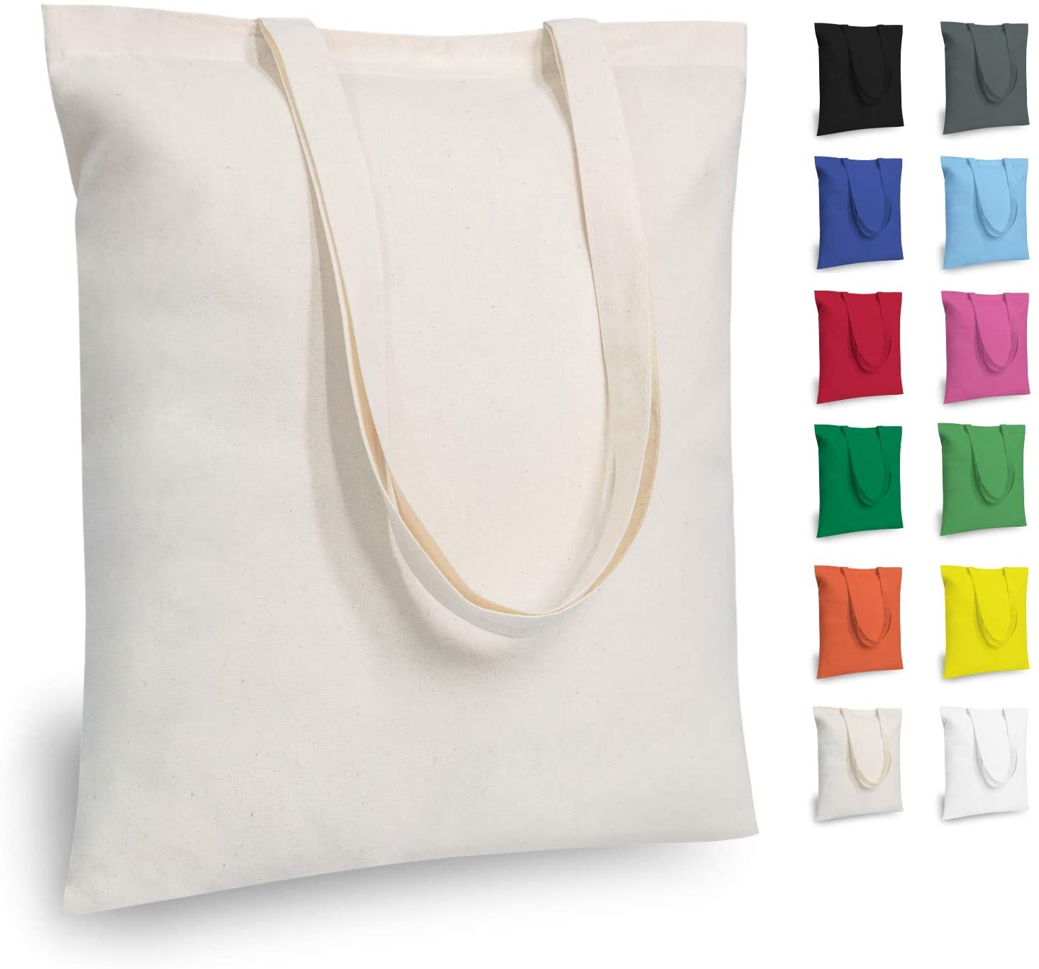 Canvas Tote Reusable Grocery Shopping Cloth Bags